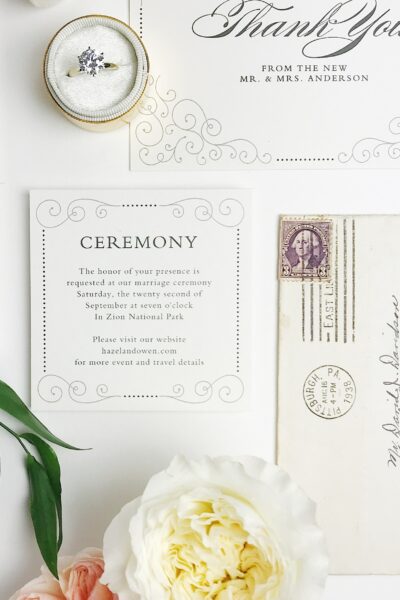 Elegant Wedding Invitation.