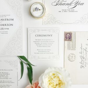 Elegant Wedding Invitation.